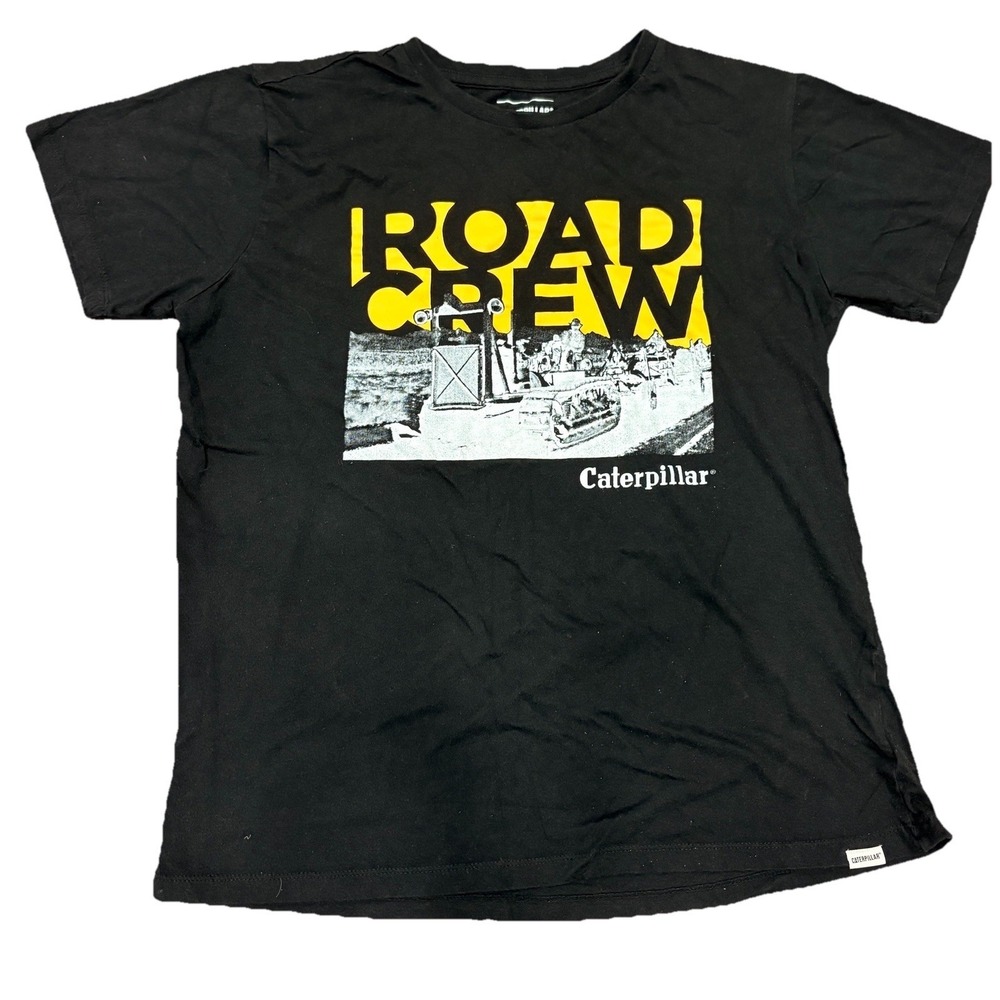 Men's Size‎ L Caterpillar CAT Foundation Road Crew Graphic Tee T-Shirt